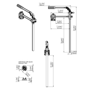Suport Sondă Sonar Railblaza HEXX Live Pole 30 – Sistem articulat profesional pentru sonde de scanare live, dotat cu indicator de direcție și rotație completă la 360°.
