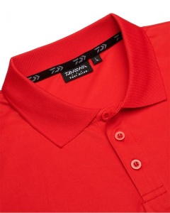 Tricou Daiwa D-Vec Polo Shirt Rosu - Img 2