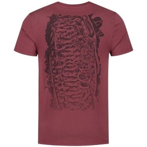 Tricou Korda Le Scaley Burgandy BLK Print - Img 2