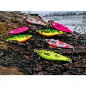 Vertical Jig Madcat Vibratix 12cm 110g Firetiger UV - Img 3
