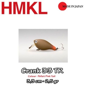 Vobler HMKL Crank 33TR 3.3cm 2.2g Pellet Pink Tail