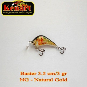 Vobler Kenart Baster 3.5cm 3g Sinking Natural Gold
