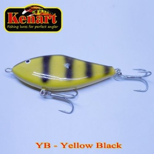 Vobler Kenart Dancer 7cm 18g Floating Yellow Black