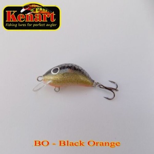 Vobler Kenart Hunter 2cm 1.5g floating Black Orange