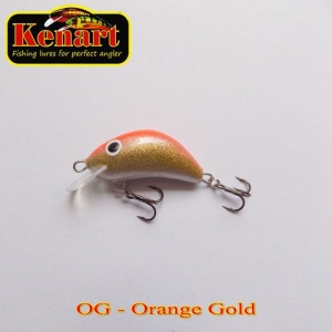 Vobler Kenart Hunter 4cm 4g F Gold Orange