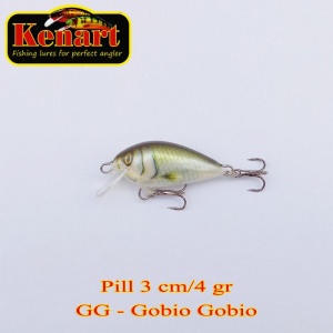 Vobler Kenart Pill 3cm 4g Sinking Gobio Gobio