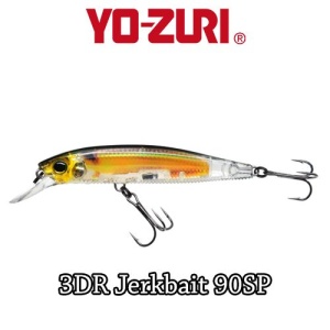 Vobler Yo-Zuri 3DR Jerkbait 9cm 10g Suspending RGZS - Img 2