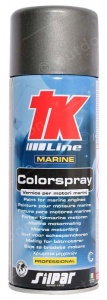 Tub spray vopsea tehnică pentru motoare inboard TK Line Colorspray 400ml rezistentă la coroziune marină - Volvo Penta SX/DPX Gri