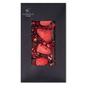 Berrylicious - Tableta ciocolata cu lapte, capsuni si cirese 100G - Img 2