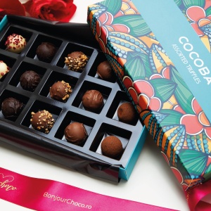 Cutie Safir - Asortiment trufe de ciocolata 180G - Img 2