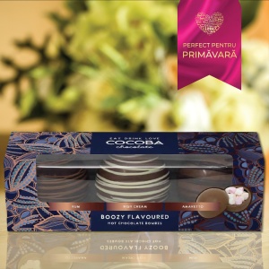 Set 3 sfere de ciocolata cu bezele si aroma de alcool 150G - Img 6
