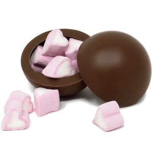 Sfera de ciocolata cu lapte si bezele inimioara 50G - Img 3