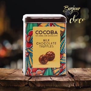 Trufe de ciocolata cu lapte in cutie metalica 120G - Img 3