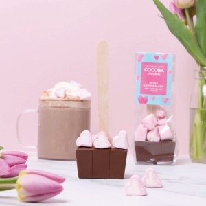 Lingura ciocolata cu lapte si bezele inimioara 50G - Img 5
