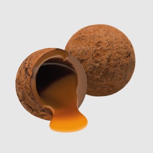 Trufe de ciocolata cu lapte si caramel sarat 72G - Img 3