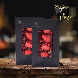 Berrylicious - Tableta ciocolata cu lapte, capsuni si cirese 100G - Img 5