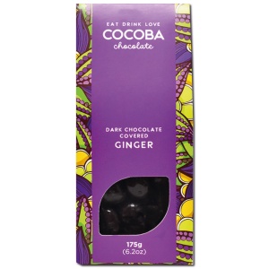 Ghimbir invelit in ciocolata neagra 175G