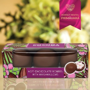 Set 3 sfere de ciocolata cu lapte si bezele 150G