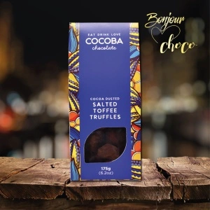Trufe de ciocolata cu caramel sarat si cacao 175G