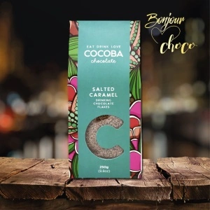 Fulgi de ciocolata belgiana cu lapte si caramel sarat 250G