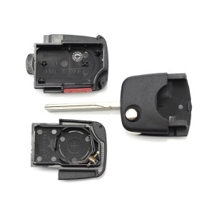 CARGUARD - Audi - carcasă cheie tip briceag, 2+1 butoane, cu buton panică și baterie CR 2032 - Img 3