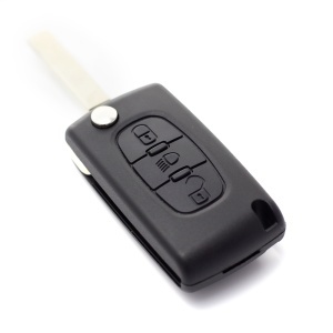 Citroen / Peugeot 307 - Carcasa tip cheie briceag cu 3 butoane, lama VA2-SH3, fara suport baterie - Img 3