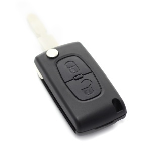 Citroen / Peugeot 406 - Carcasa tip cheie briceag cu 2 butoane, lama NE78-SH2 cu suport baterie - Img 4