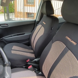 Huse universale premium pentru scaune auto bej+negru - CARGUARD - Img 2