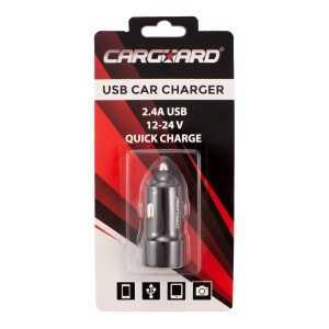 Încărcător auto USB - 2400 mA - carcasă metalică - Carguard - Img 2