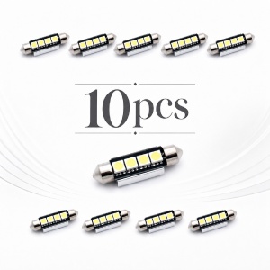 Pachet 10 Leduri auto sofit 39mm 3W can-bus Carguard