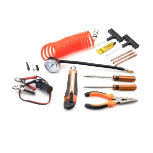 Compresor auto Carguard Heavy-Duty dublu cilindru – 50 L/min – 150 PSI – LED + kit reparație anvelope - Img 2