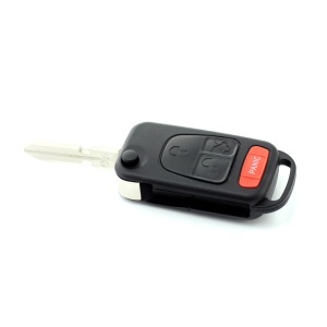 Mercedes Benz - Carcasa tip cheie briceag cu 3 butoane, buton panica, lama 4 "piste" - Img 4