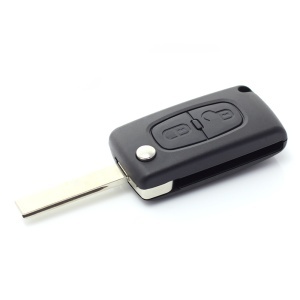 Citroen / Peugeot 307 - Carcasa tip cheie briceag cu 2 butoane, lama VA2-SH2 cu suport baterie - Img 3