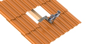 Suport pentru montaj panou fotovoltaic pe acoperiș cu țiglă "Z" - Img 3