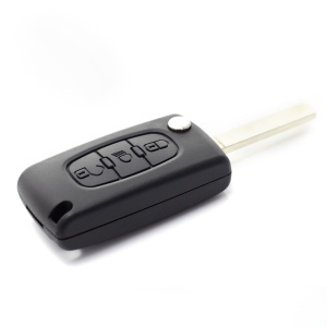 Citroen / Peugeot 307 - Carcasa tip cheie briceag cu 3 butoane, lama VA2-SH3, fara suport baterie - Img 4