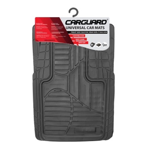 Covorașe auto universale ajustabile groase și aderente Carguard – 72 x 47 cm / 71 x 43,5 cm PVC – negru - Img 2
