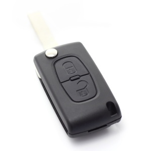 Citroen / Peugeot 307 - Carcasa tip cheie briceag cu 2 butoane, lama VA2-SH2 fara suport baterie - Img 4