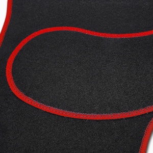 Set covorașe auto textile universale Carguard 64 x 44 cm | 44 x 29 cm - negru - roșu - Img 4