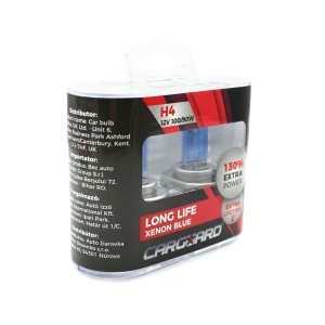 Set de 2 becuri Halogen H4, 100W +130% Intensitate - LONG LIFE - CARGUARD - Img 3