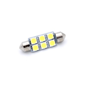 Pachet 10 Leduri auto Sofit 39mm 1.5 W Carguard - Img 2