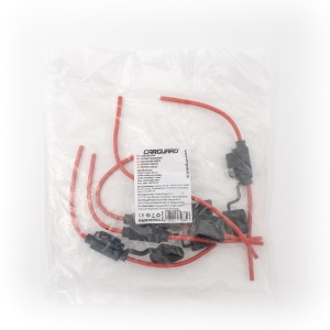 Set suport siguranță auto tip MIDI (19x13mm) etanșe Carguard - 5 buc – cablu 23 cm cupru 1 mm² – max 20A - Img 3