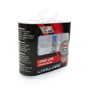 Set de 2 becuri Halogen H1 +100% Intensitate - LONG LIFE - CARGUARD - Img 4