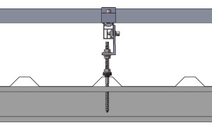 Suport tip șurub pentru montaj panou fotovoltaic pe acoperiș de tabla (în Z) - Img 2