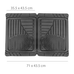 Covorașe auto universale ajustabile groase și aderente Carguard – 72 x 47 cm / 71 x 43,5 cm PVC – negru - Img 4