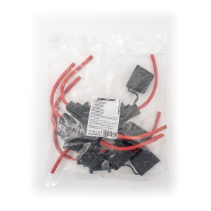 Set suport siguranță auto tip MAXI (30x34mm) etanșe Carguard - 5 buc - – cablu 30 cm cupru – max 40A - Img 2