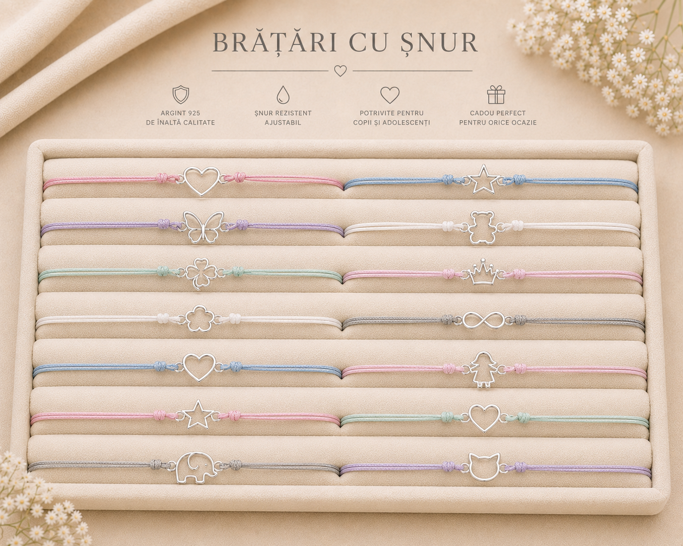Bratari cu snur
