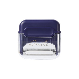 Decojitor/Curatator manual de legume si fructe, Flippy, portabil, cu magnet, doua lame, Inox, Mov, 6.7x6x1.6 cm