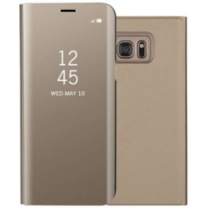 Husa de Protectie Tip Carte, Flippy, pentru Xiaomi Redmi 9, Flip Cover Oglinda, din Piele Ecologica si PC, Aurie