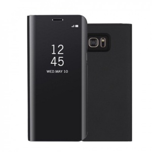 Husa Samsung Galaxy S7 Flip Cover Oglinda Negru