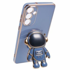 Husa Telefon 2in1, Flippy, Compatibila Samsung Galaxy S23 Ultra, Carcasa TPU cu Suport Inclus Tip Astronaut, Protectie Camere, Albastru